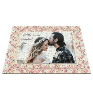 Fotopussel - Trä 48bitar med ram runt 285x200mm